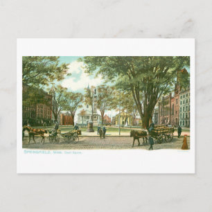 Historischer Court Square, Springfield, Massachuse Postkarte