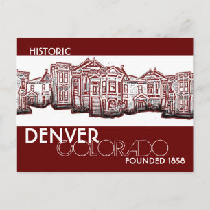 Historischer Denver Colorado Altstadt Postkarte