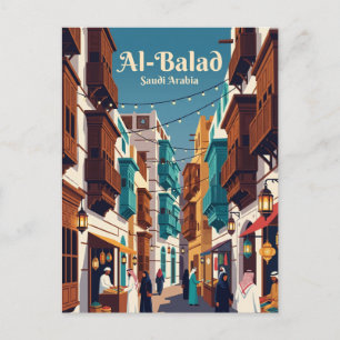 Historischer Distrikt Jeddah (Al-Balad) Saudi-Arab Postkarte