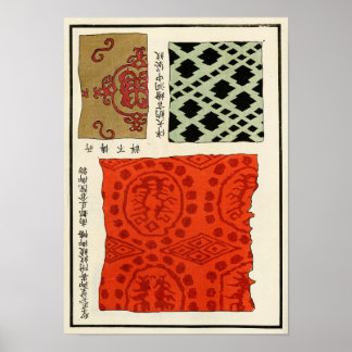Historischer Druck der chinesischen Qing-Dynastie  Poster