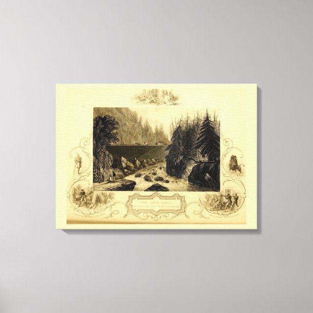 Historischer Erie Canal Bicentennial Leinwanddruck (Vorderseite)