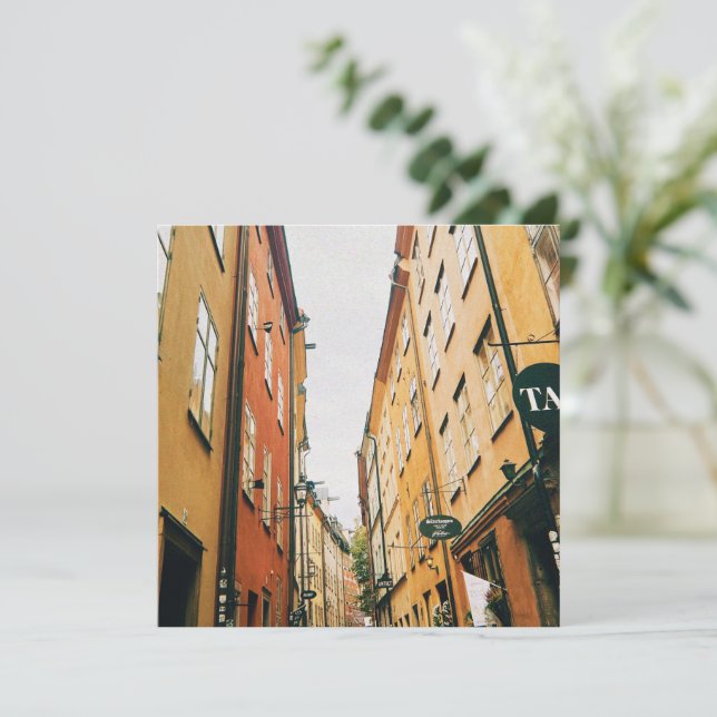 Historischer Gamla Stan, Altstadt von Stockholm (Stehend Vorderseite)