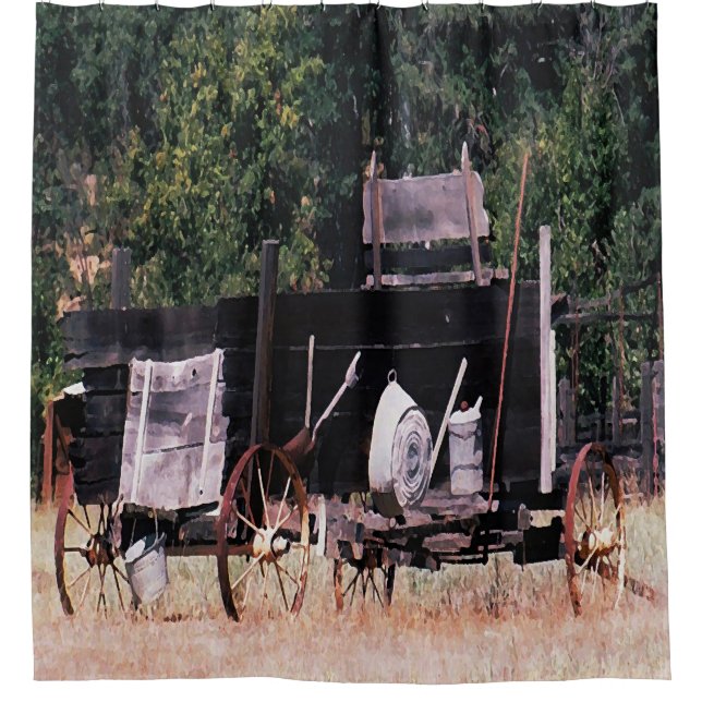 Historischer Goldrausch...... Duschvorhang (Vorderseite)