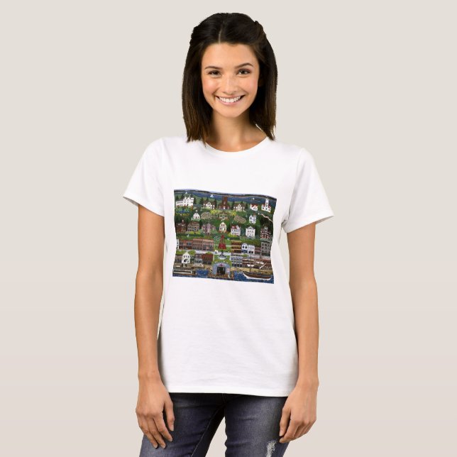 Historischer Hafen Townsend, Washington T-Shirt (Vorne ganz)