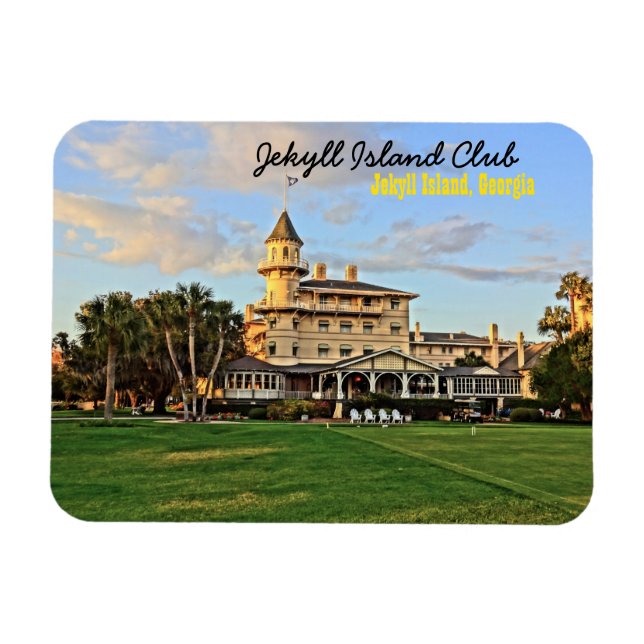 Historischer Jekyll Island Club Georgia Lowcountry Magnet (Horizontal)