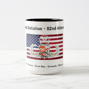 Historischer Kaffeebecher der 82. Signal-Bataillon Zweifarbige Tasse