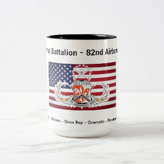 Historischer Kaffeebecher der 82. Signal-Bataillon Zweifarbige Tasse