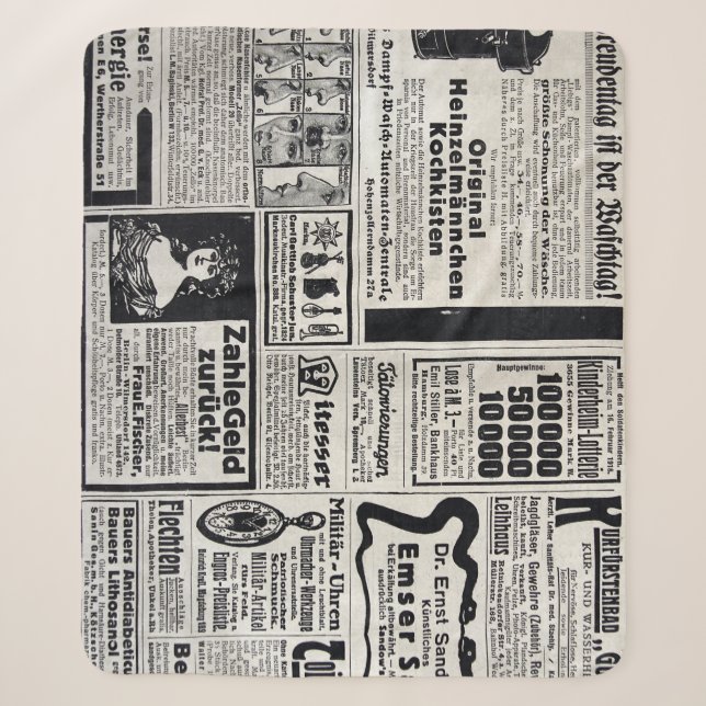 Historischer Kiew: Illustration der Zeitung 1917 Sherpadecke (Vorderseite)