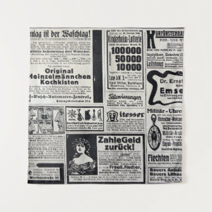 Historischer Kiew: Illustration der Zeitung 1917 Wandteppich