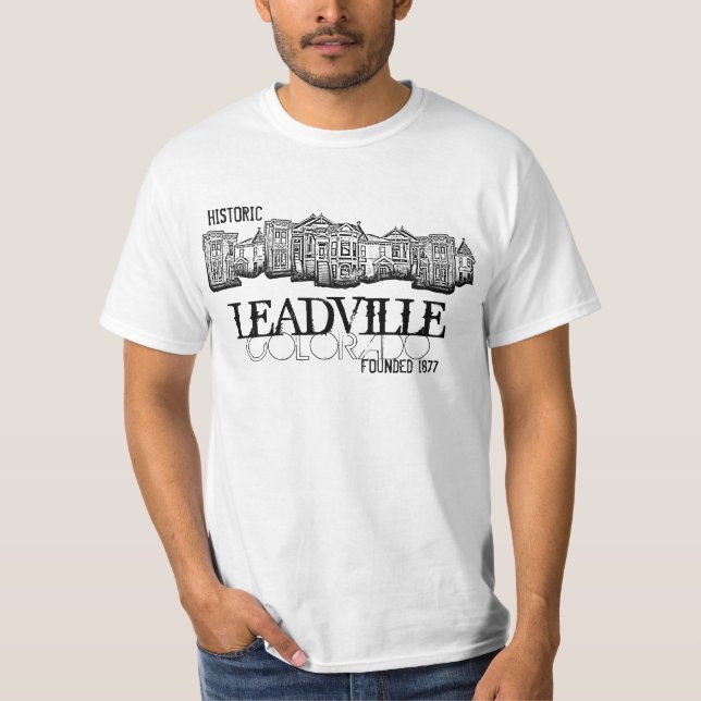 Historischer Leadville Colorado Altstadt Wert tee (Vorderseite)