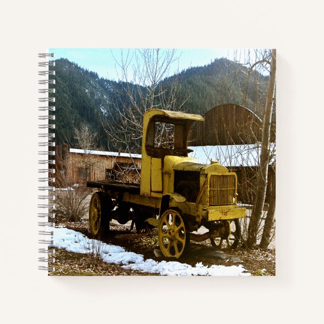 Historischer LKW 1912...... Notizbuch (Vorderseite)
