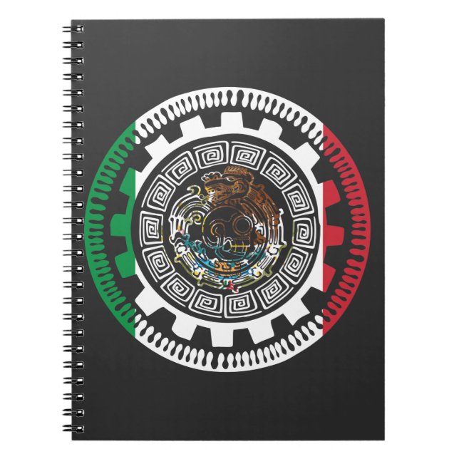 Historischer mexikanischer Azteken-Maya-Kalender Notizblock (Vorderseite)
