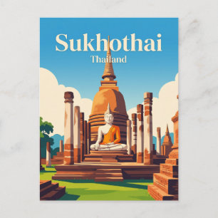 Historischer Park Sukhothai Thailand Postkarte