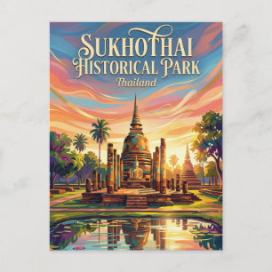 Historischer Park Sukhothai Thailand Postkarte