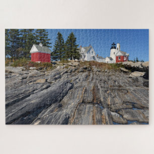 Historischer Pemaquid Point Leuchtturm in Maine