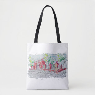 Historischer roter Backsteineingang Tasche