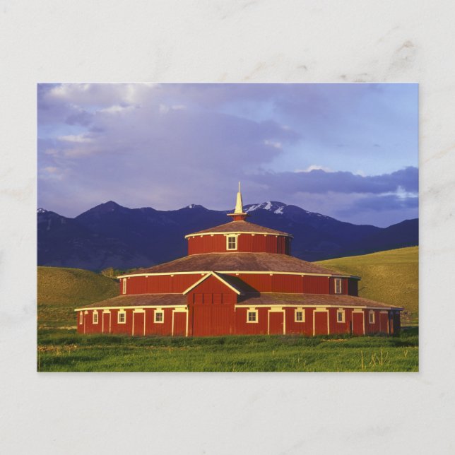 Historischer Rundstall an den Twin Bridges Montana Postkarte (Vorderseite)