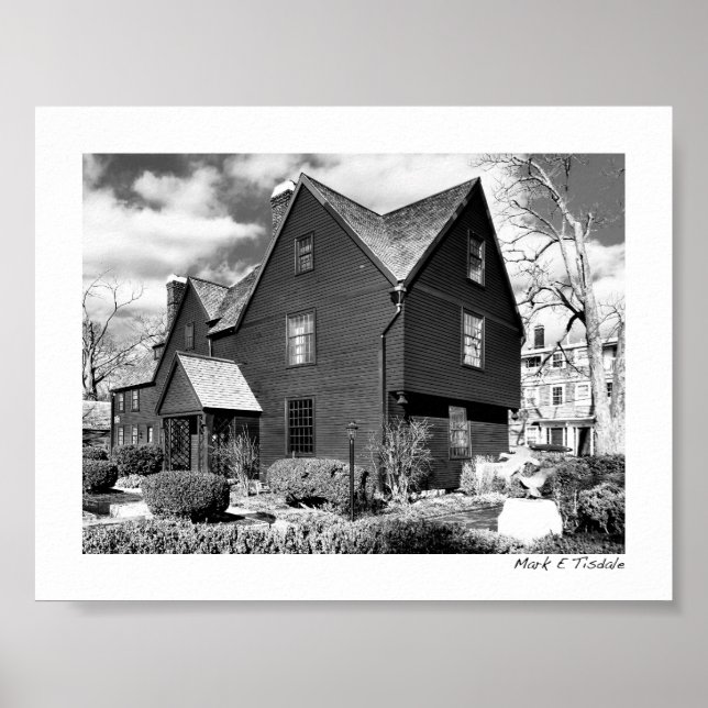 Historischer Salem - Haus der Sieben Gabel - Mini Poster (Vorne)