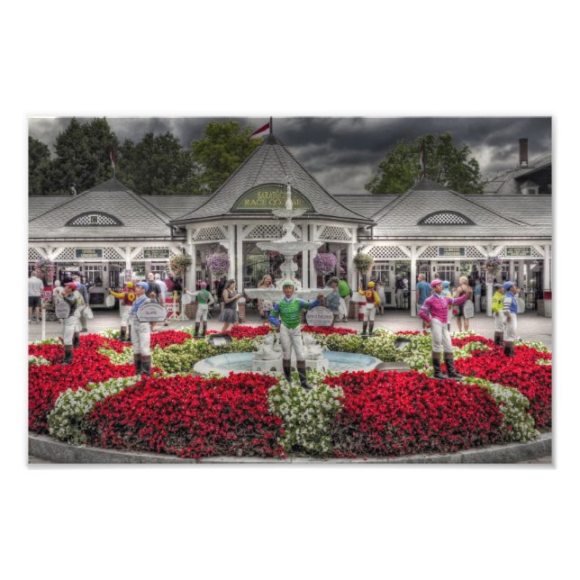 Historischer Saratoga Race Course Eintritt Fotodruck (Vorne)