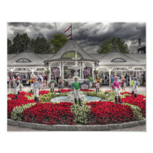 Historischer Saratoga Rennbahn-Eingang Fotodruck