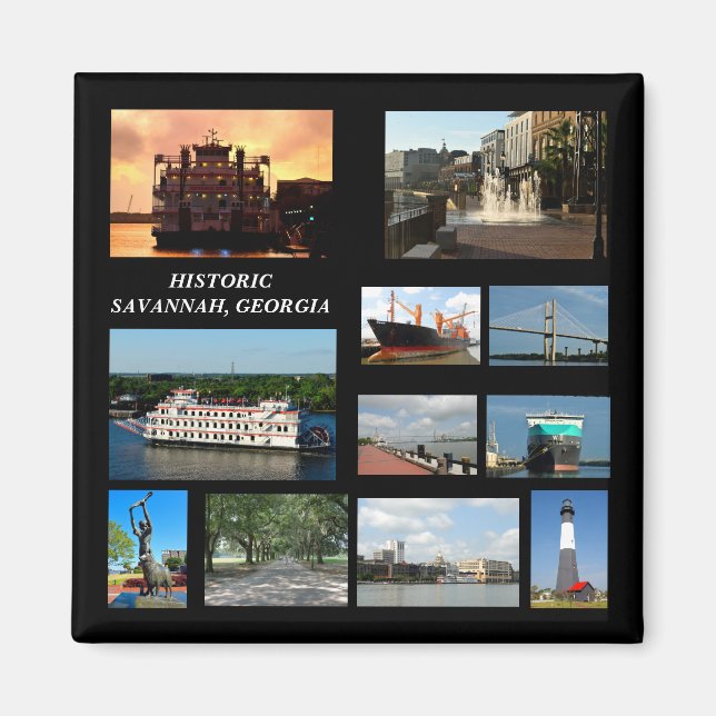 Historischer Savannah, Magnet Georgien (Vorne)