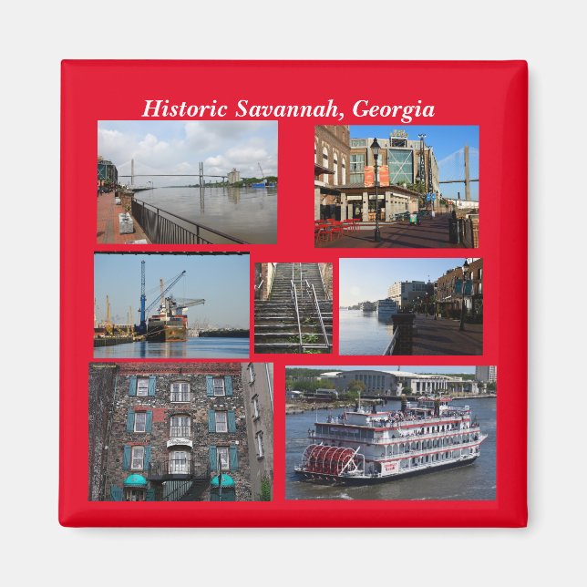 Historischer Savannah, Magnet Georgien (Vorne)