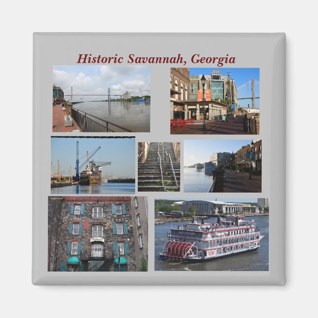 Historischer Savannah, Magnet Georgien (Vorne)