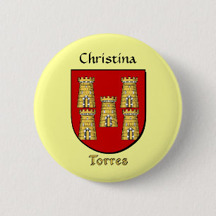 Historischer Schild mit personalisierten Torres Button