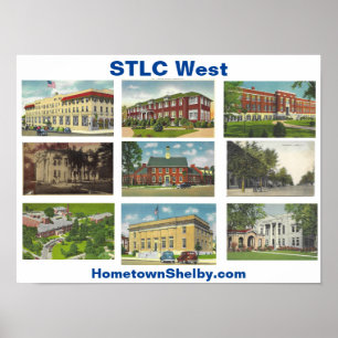 Historischer Shelby NC Poster
