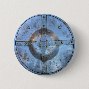 historischer Soldatkrieg der mittelalterlichen Button