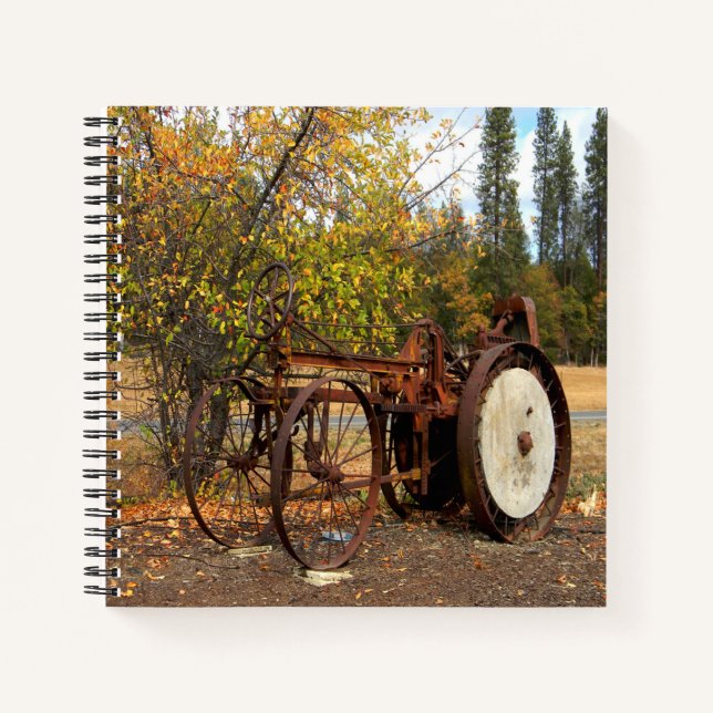 Historischer Traktor.... Notizbuch (Vorderseite)