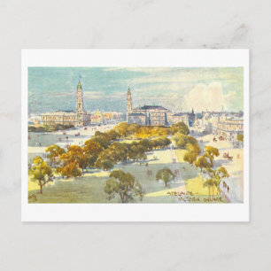Historischer Victoria Square, Adelaide, Australien Postkarte