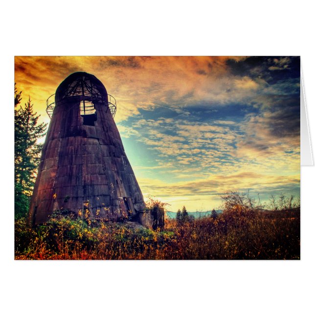 Historischer Wigwam Burner im Oakland Oregon (Vorderseite (Horizontal))
