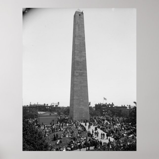 Historisches Bunker Hill Monument Fotografie Poster (Vorne)