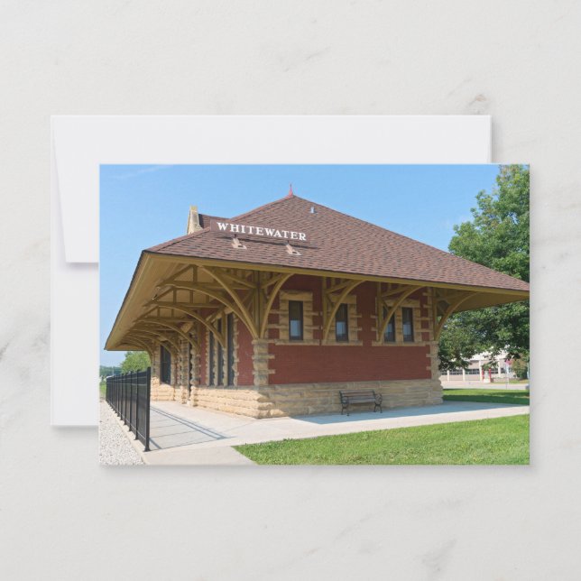 Historisches Depot in Whitewater (Vorderseite)