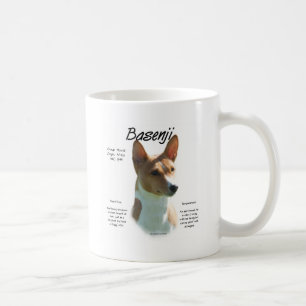 Historisches Design der Kastanie Basenji, alles üb Kaffeetasse