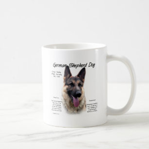 Historisches Design des deutschen Schäferhundes Kaffeetasse