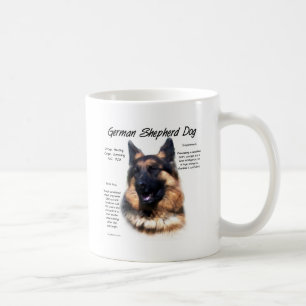 Historisches Design des deutschen Schäferhundes (L Kaffeetasse