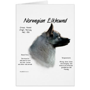 Historisches Design von Norwegisch-Elkhound