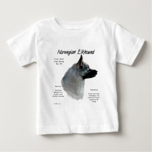 Historisches Design von Norwegisch-Elkhound Baby T-shirt