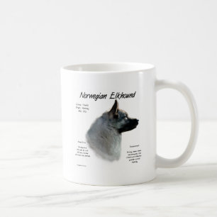 Historisches Design von Norwegisch-Elkhound Kaffeetasse