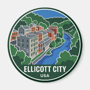 Historisches Ellicott City Maryland Magnet