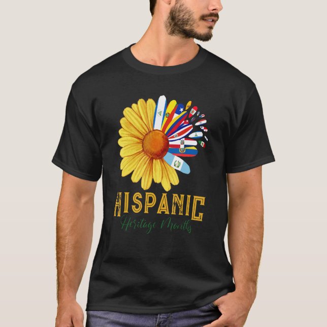 Historisches Erbe Monat Nationales Latino Hübsch F T-Shirt (Vorderseite)