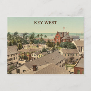 Historisches Farbfoto von Key West 1900 Postkarte