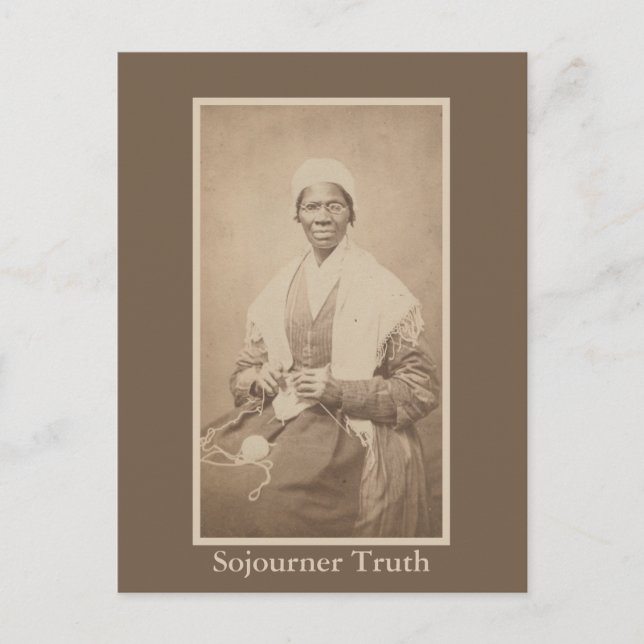 Historisches Foto des Abolitionisten Sojourner Wah Postkarte (Vorderseite)