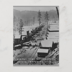 Historisches Foto von Deadwood Postkarte