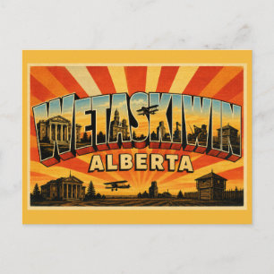 Historisches Gerichtsgebäude Wetaskiwin Alberta Postkarte