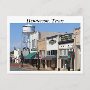 Historisches Henderson, Texas Postkarte