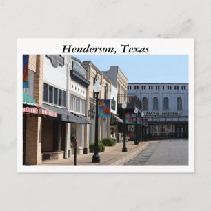 Historisches Henderson, Texas Postkarte