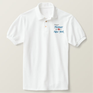 Historisches Homer-Herz New Yorks besticktes Shirt